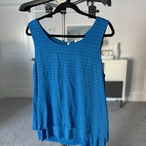 Ricki's Deep Blue Textured Tank Top